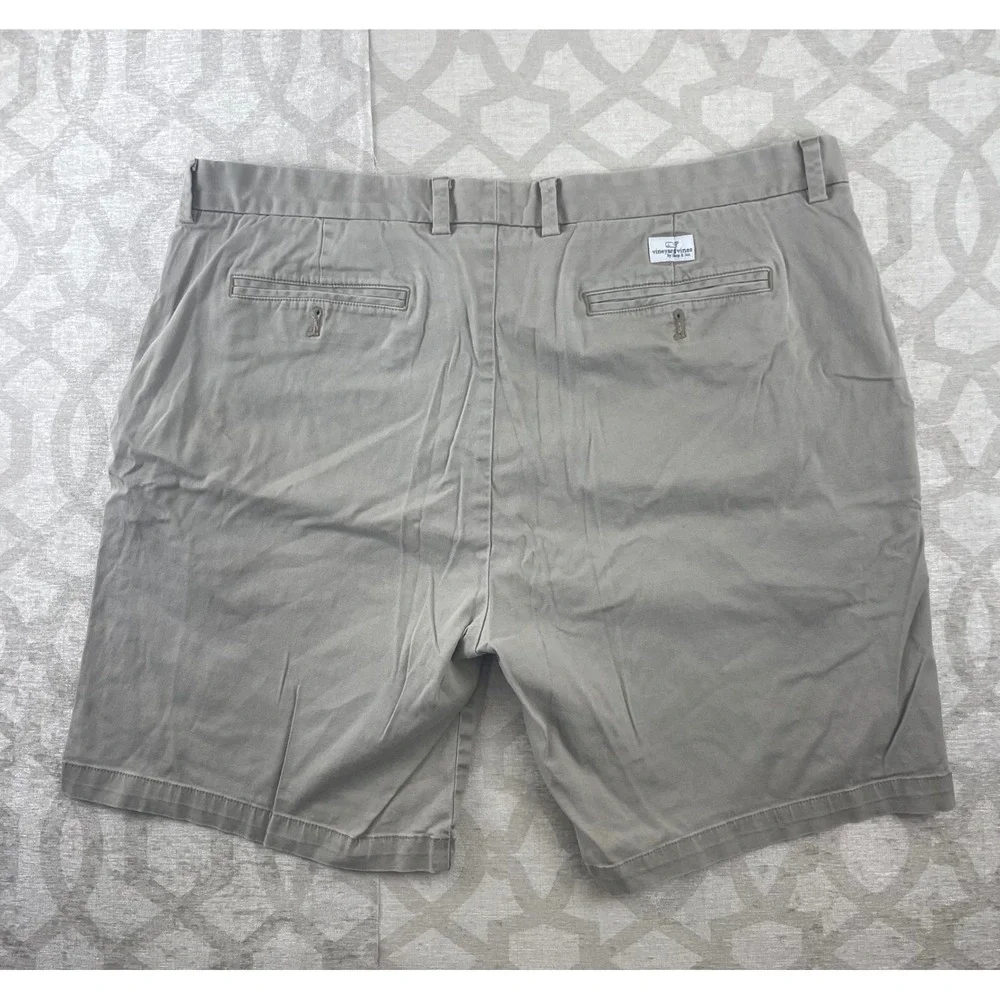 Vineyard‎ Vines Mens Breaker Shorts Khaki Tan Stretch Cotton Size 40